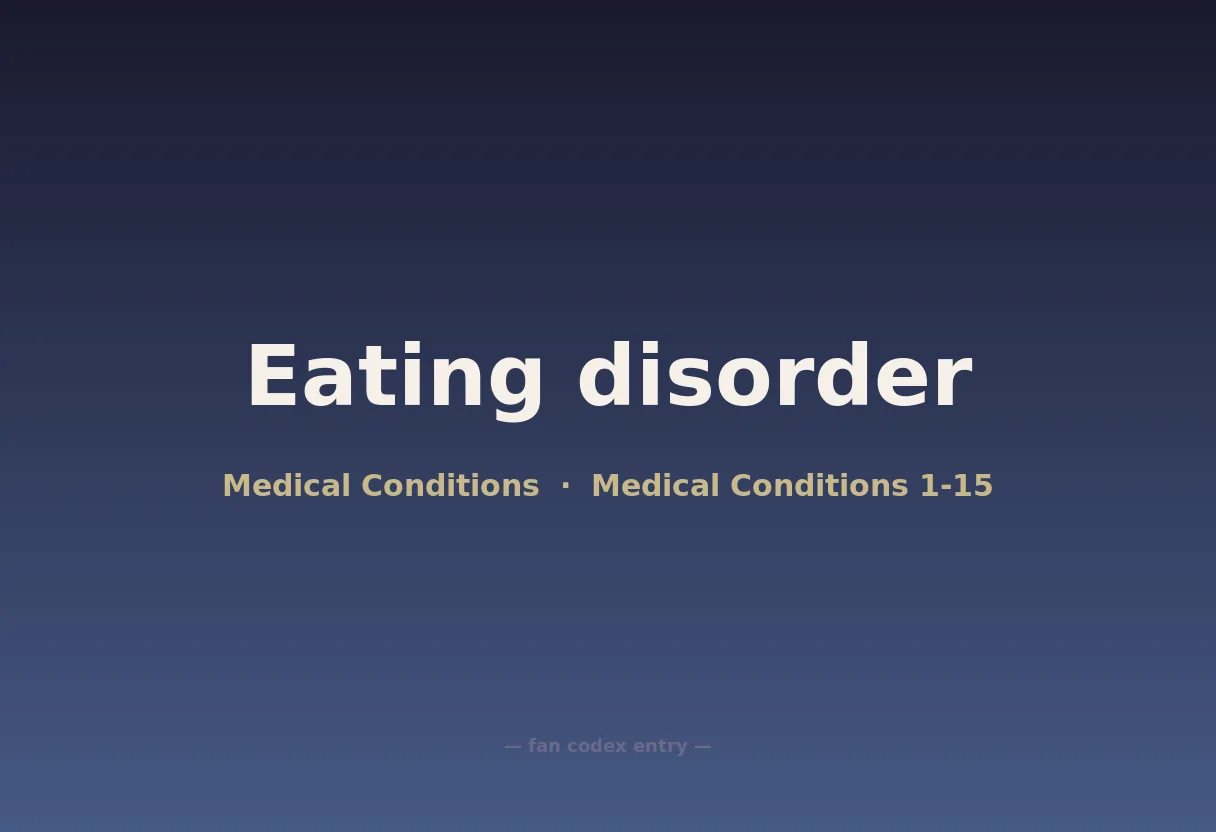 Eating disorder