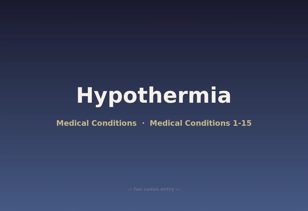 Hypothermia